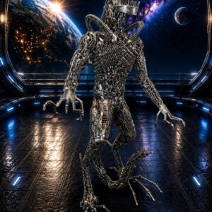 Alien Sculpture Detailed