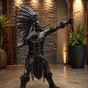Native Heritage Warrior Sculpture