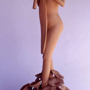 Standing Lady Carved Wood