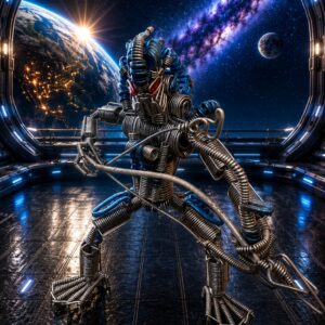 Predator Aluminum Wire Art Sculpture