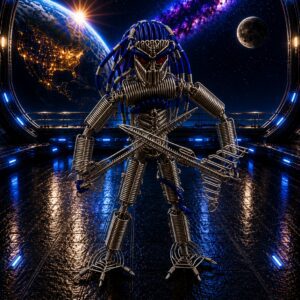 Predator Aluminum Wire Art Sculpture