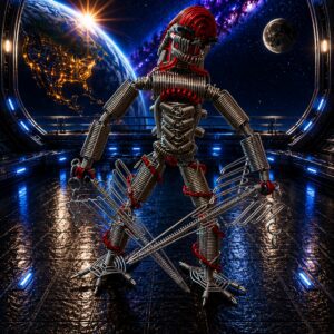 Predator Aluminum Wire Art Sculpture