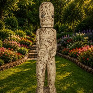 Life-size Tiki carved wood