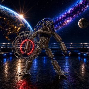 Predator Aluminum Wire Art Sculpture