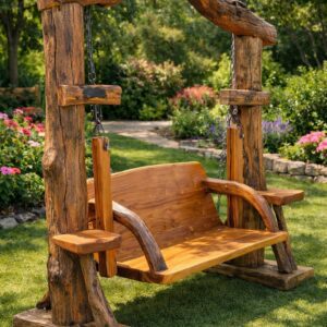 Solid Wood Outdoor Swing